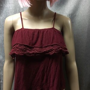 Off The Shoulder Maroon Top